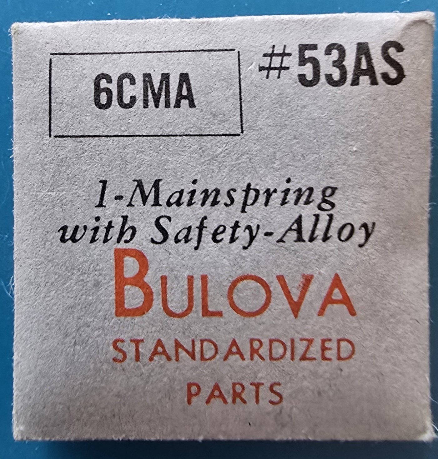 Bulova Cal. 6CMA #53AS Mainspring NOS