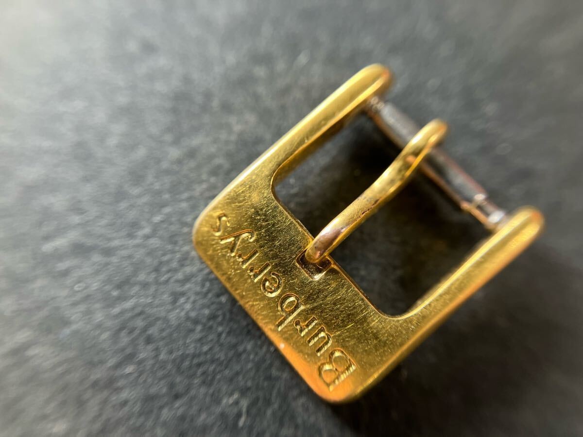 Genuine BURBERRY 10mm Pin Buckle GP (Gold Plated) Watch Part #638