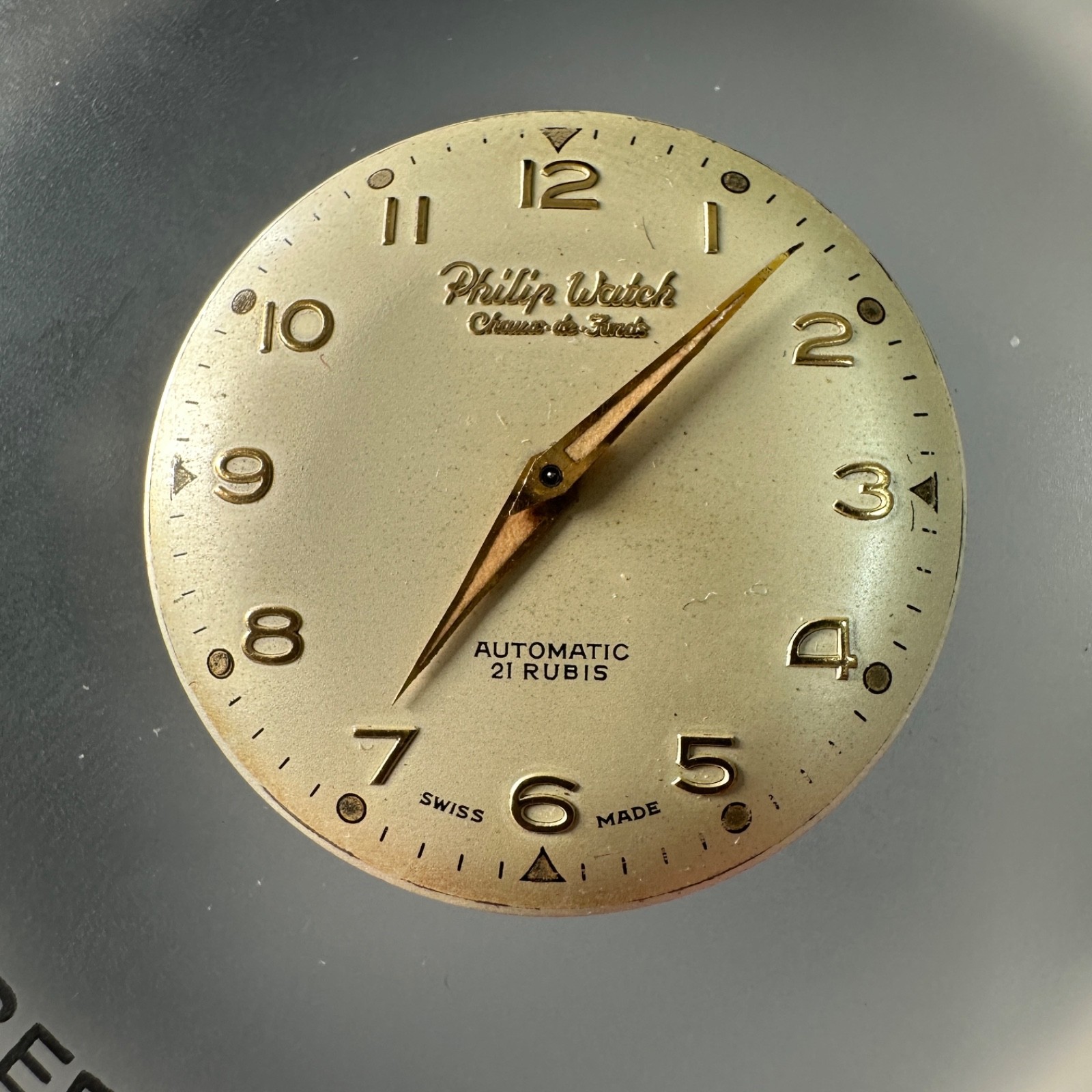 Philip Watch 57 Automatic 21 Ruby 26mm Dial and Hands Movement