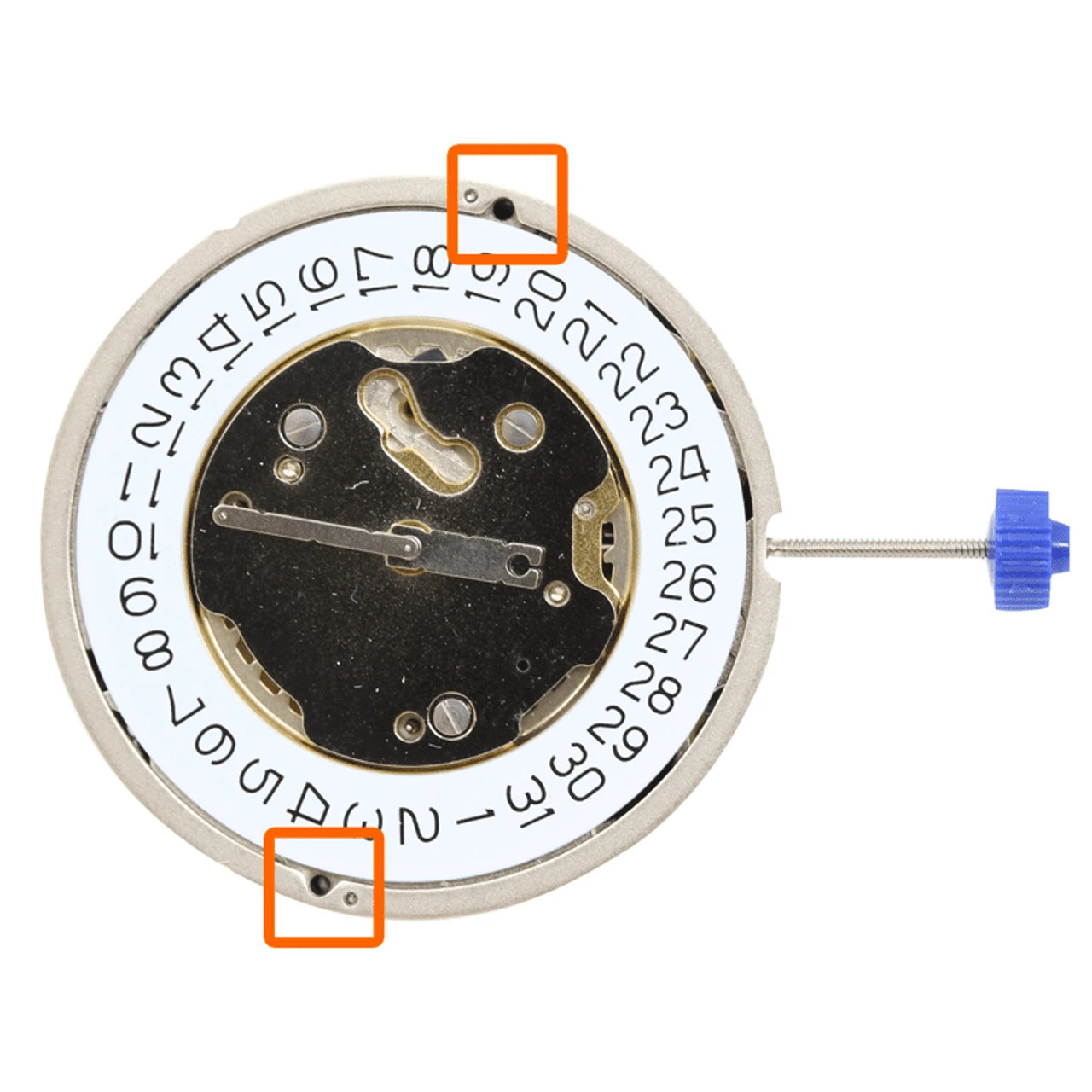 Harley Ronda 5030.D Quartz Chronograph Movement, 3 Hands, Date @4/6