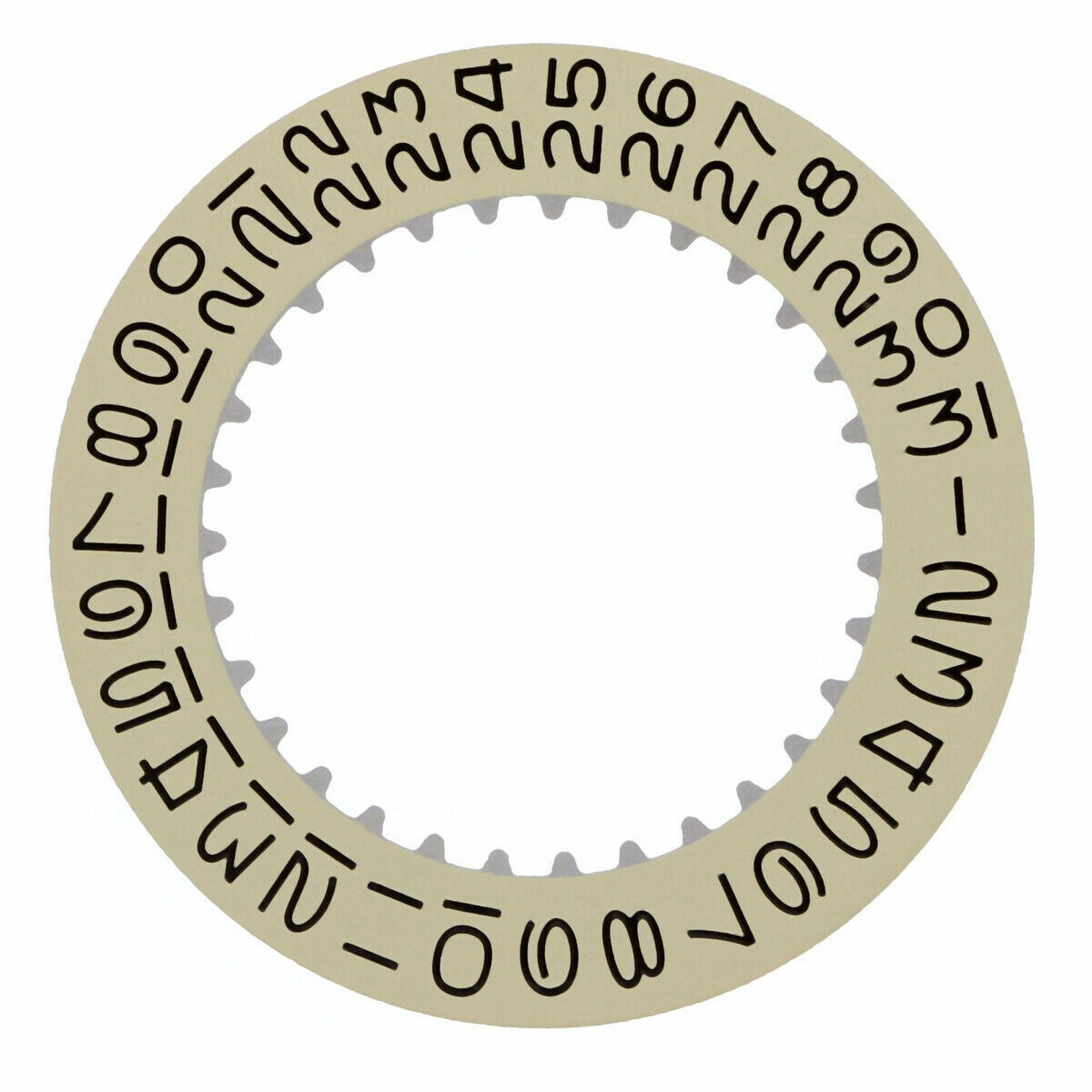 Date Disc For Rolex 1530-1570 Movement Champagne Yellow Watch Part