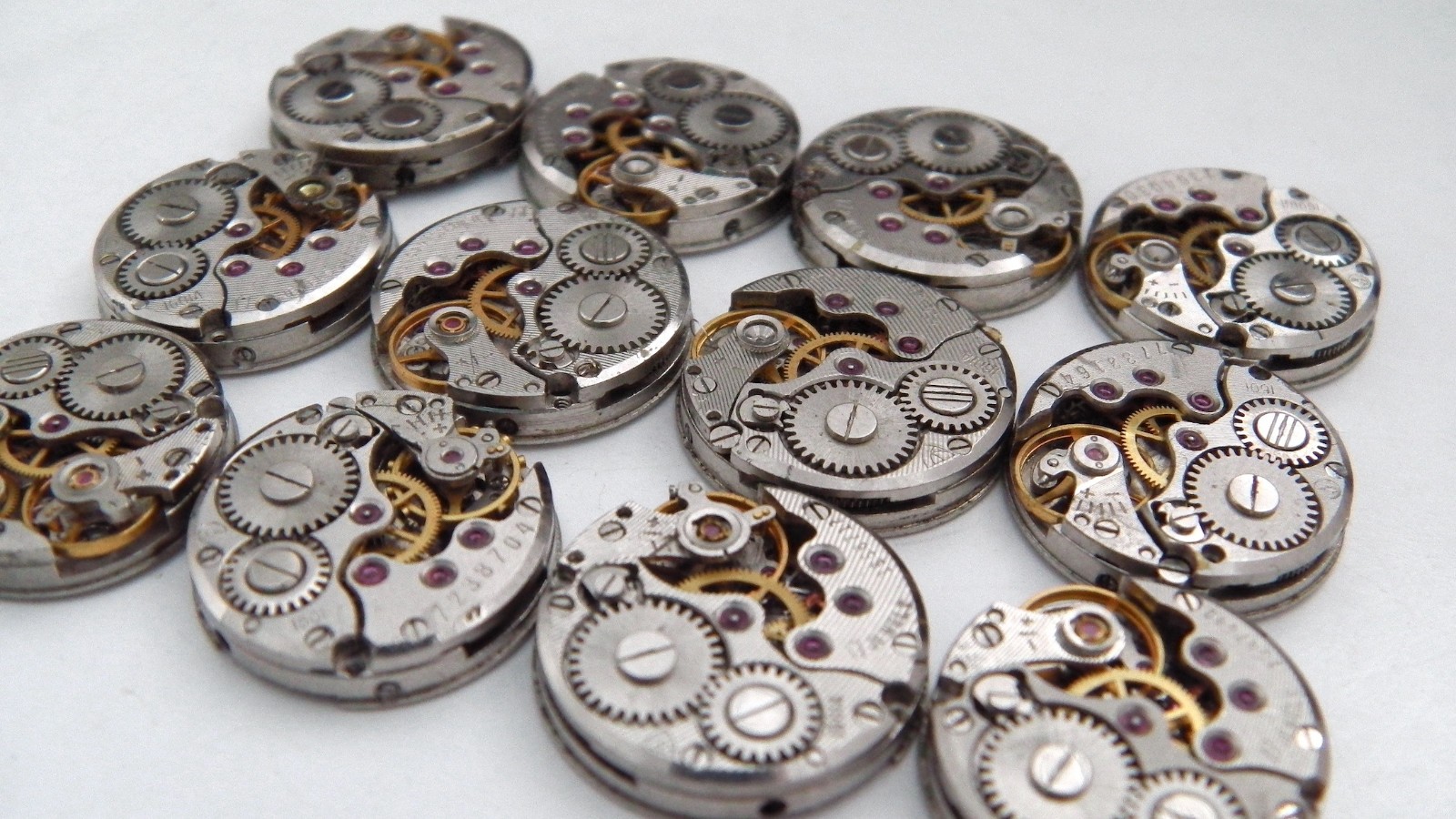 12 Chaika Watch Movements. 16mm USSR Soviet Mechanisms. Steampunk Parts. Spares