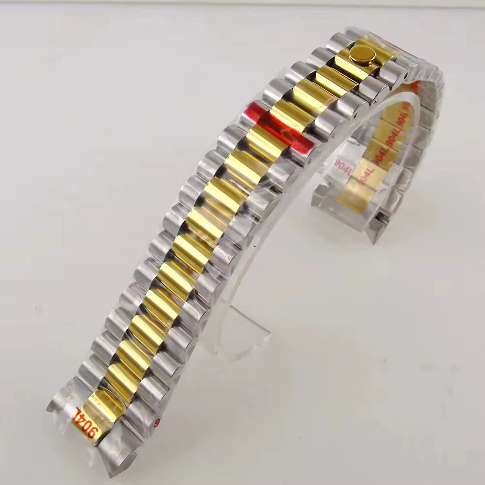 20mm Rose Gold Sliver Gold Stainless steel Watch strap Folding buckle