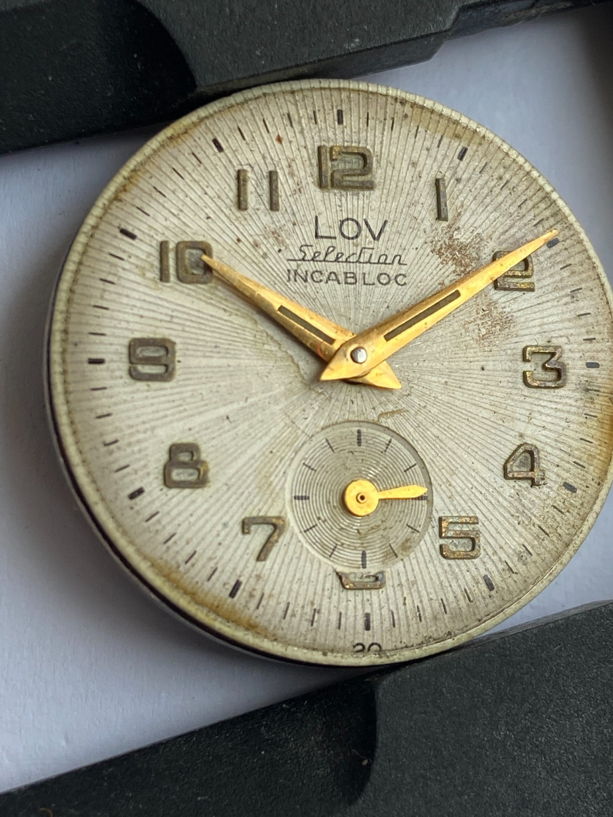 Vinatage MEN watch parts MOVMENT LOV SELECTION INCABLOCK CAL. AP 4
