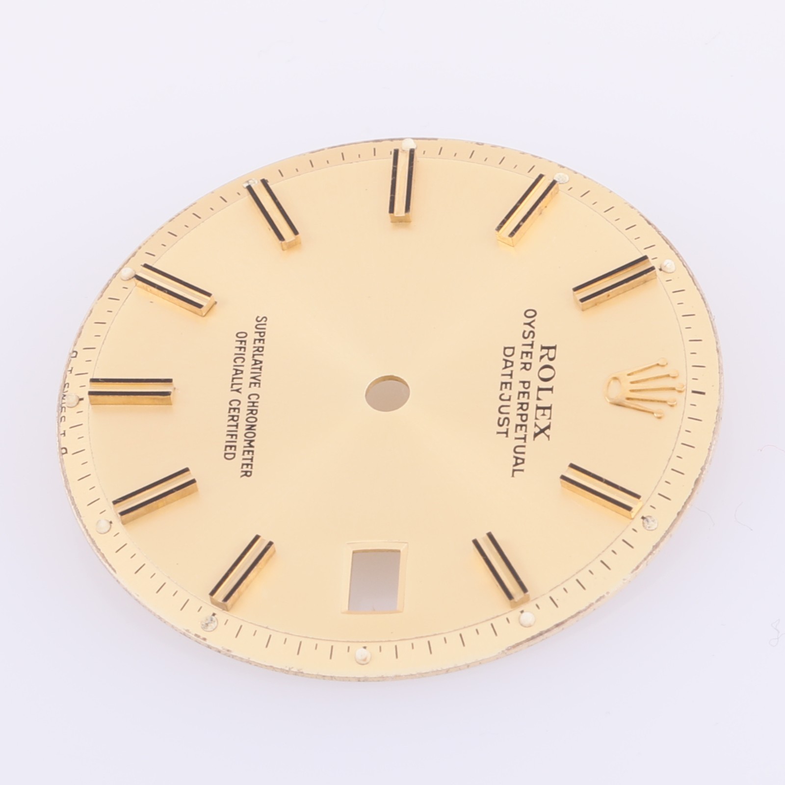 Rolex Mens Datejust 36mm Champagne Stick Dial, Fits: 1601-1603 oT Swiss To #E45