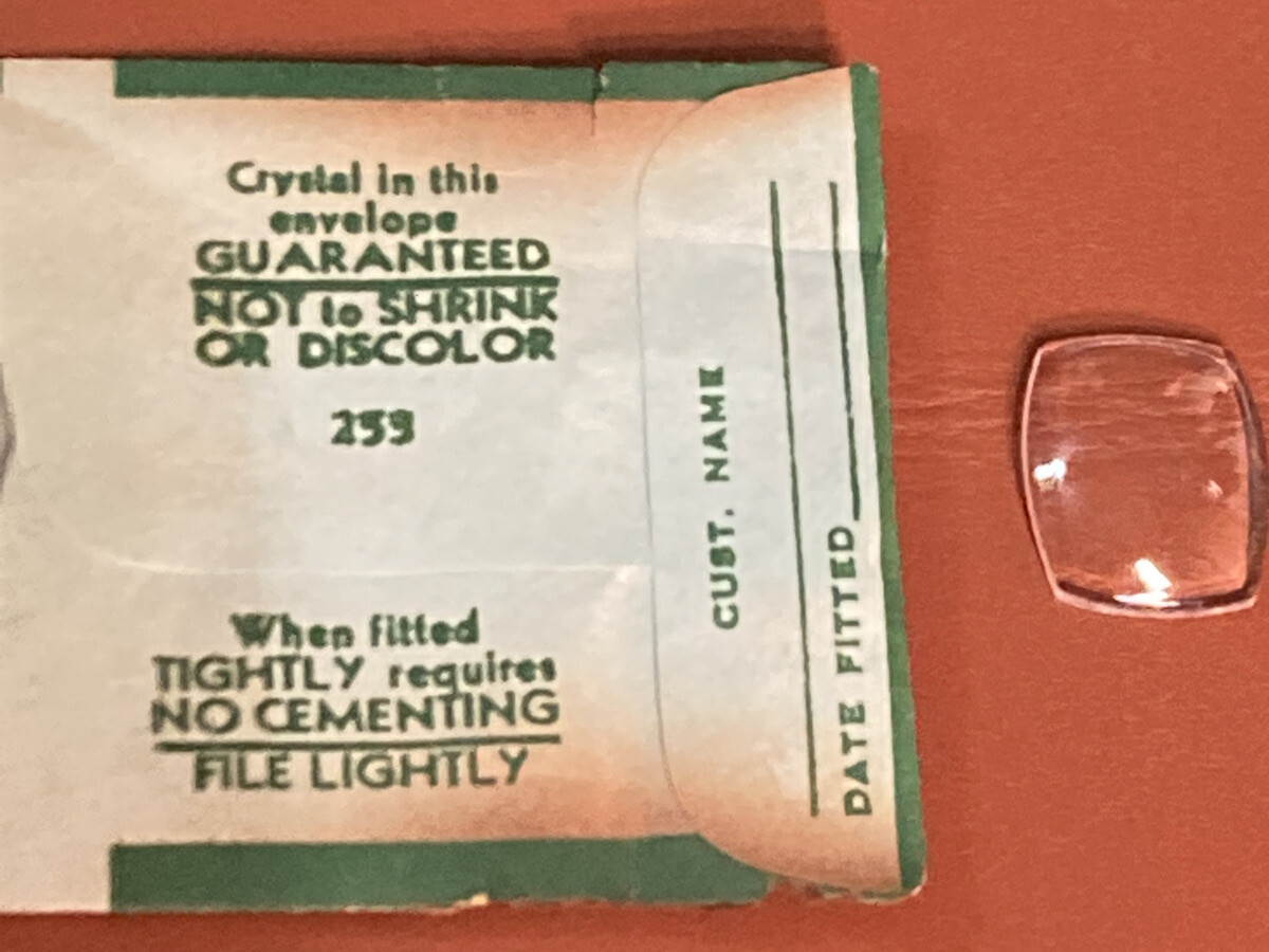 Vintage Flexo Watch Crystals Germanow Simon Mach PMY180 253
