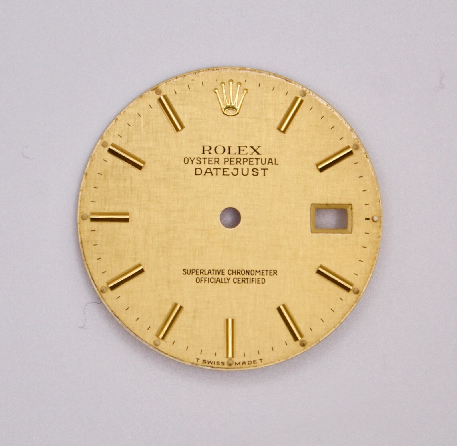 Rolex Dial 36mm Datejust Champagne TT YG Linen w Date 16233/16263/16203/16013