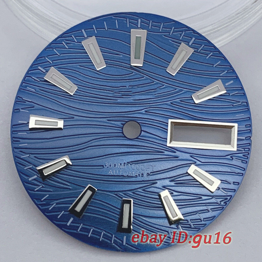 29mm Sterile green luminous Gray blue black green dial fit NH36 NH36A Movement