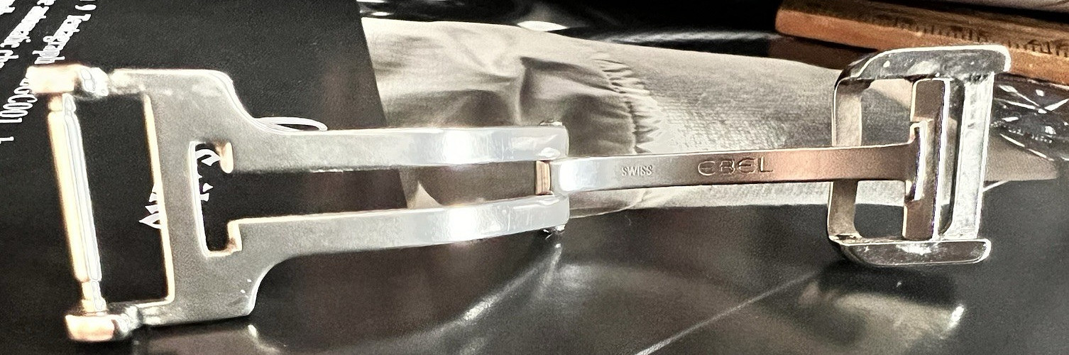 EBEL Watch Folding Clasp Buckle Women 12mm Stainless Steel Authentic Swiss EXCEL