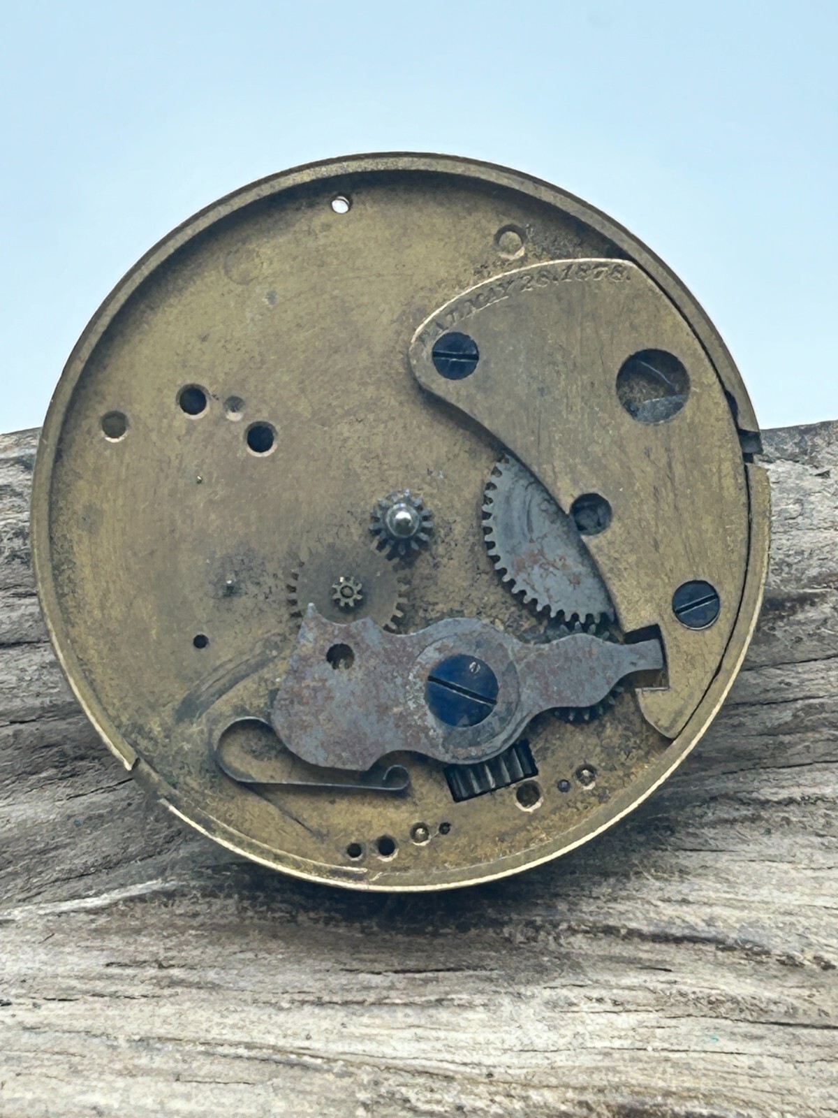 HAMPDEN SPRINGFIELD MASS. USA POCKET WATCH MOVEMENT 18s 7j 139739 45.6mm (ON)