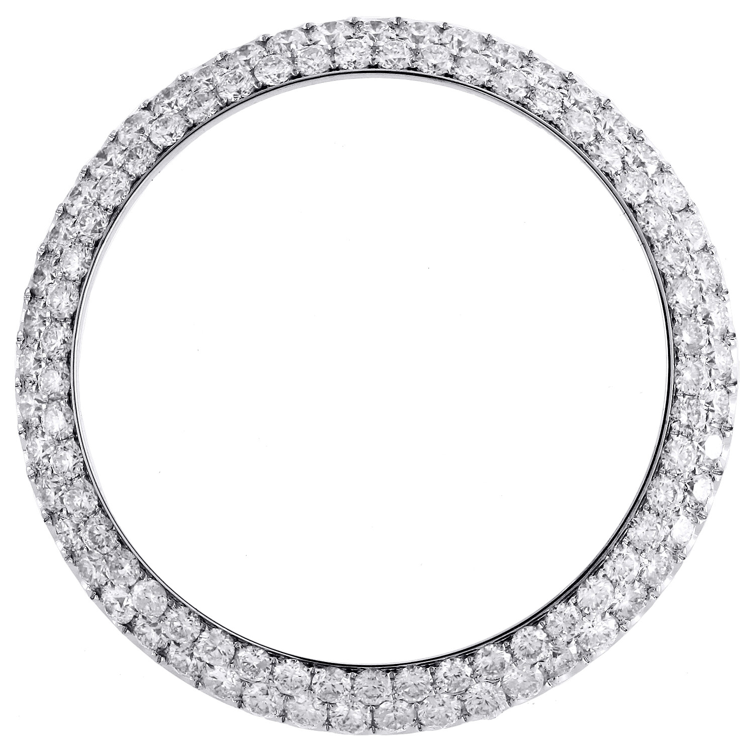 Rolex DateJust Custom Diamond Bezel Fits 41mm Watch Domed Honeycomb Set 4.46 CT.