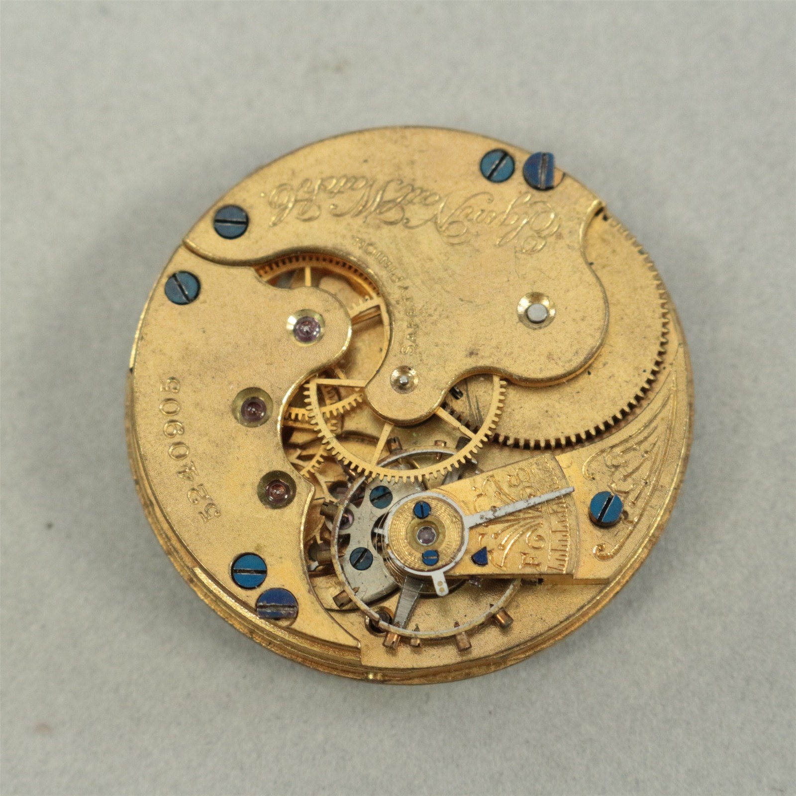 Elgin 0 Size 11 Jewel Pocket Watch Movement – FH535