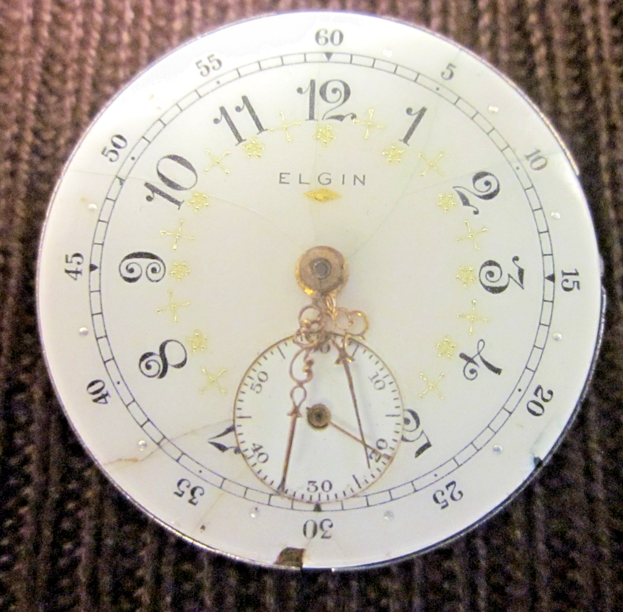 ELGIN POCKET WATCH MOVEMENT 12983399 15 JEWELS CIRCA 1907 PARTS REPAIR