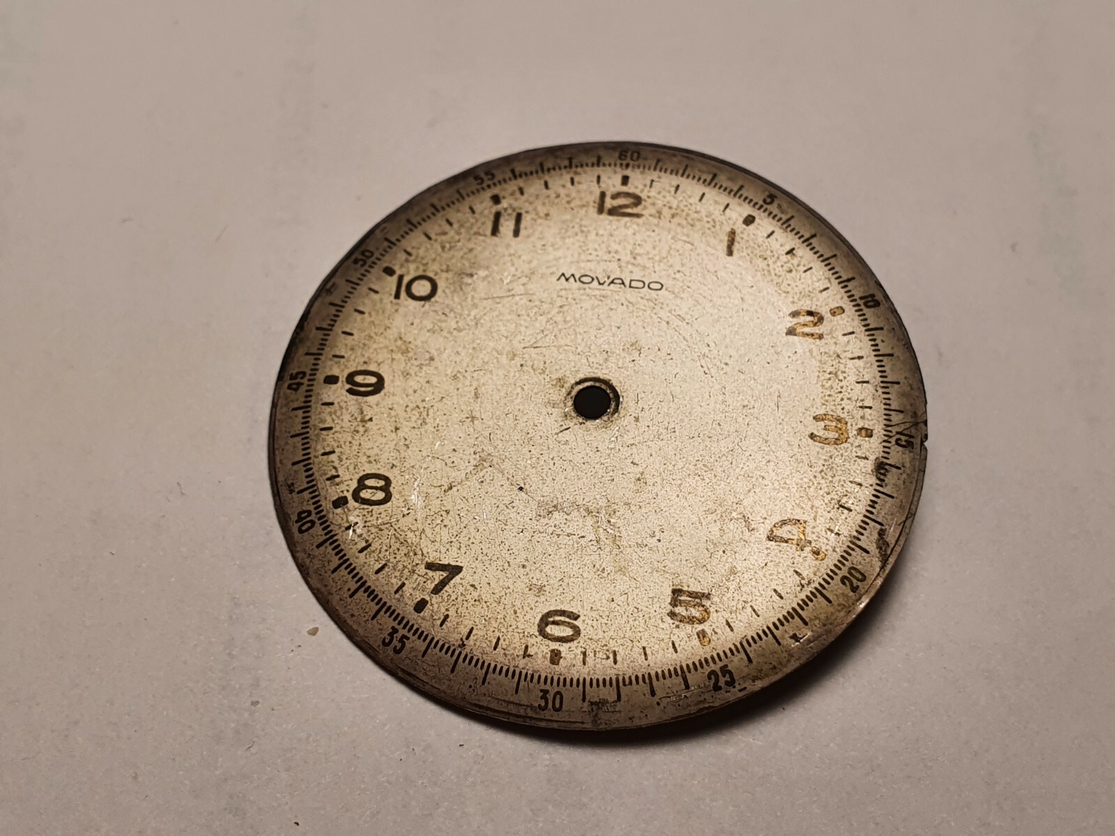 Military Movado watch dial ( vintage ) 32.5 mm used