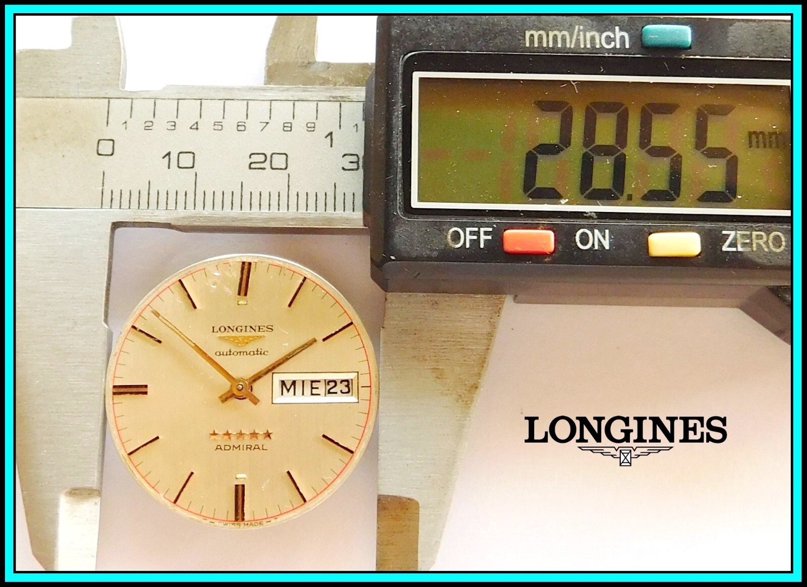 LONGINES ADMIRAL AUTOMATIC Watch, Cal. 507 Day-Date 17 Jewels – WORKING