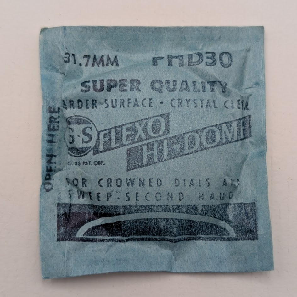 GS Flexo Hi-Dome Watch Crystal 31.7mm PHD30 – Acrylic – NOS Sealed