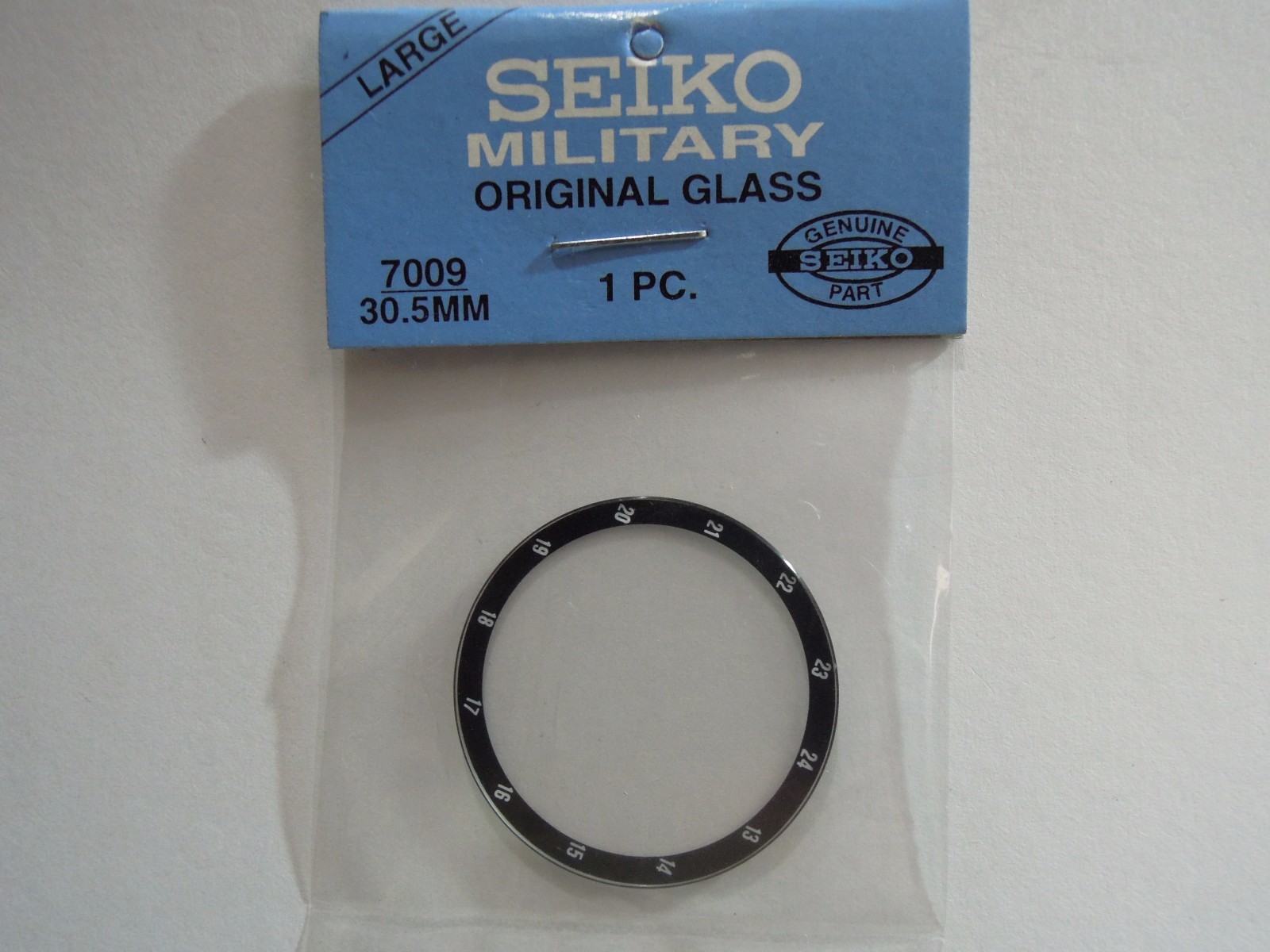NEW MINERAL WATCH CRYSTAL 30.5mm SEIKO 7009-3160 MILITARY AUTOMATIC MEN’S WATCH