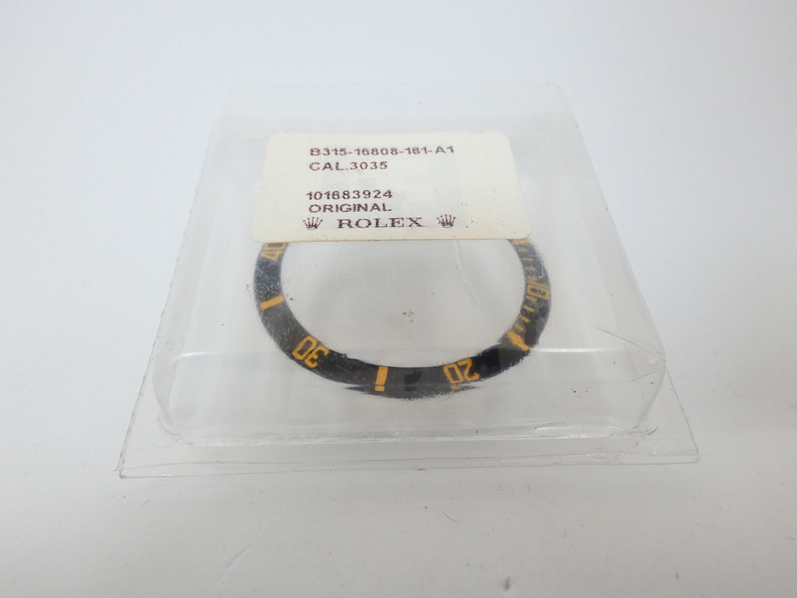 Original Rolex Submariner 16808 Bezel Black Gold New package B315-16808-181-A1
