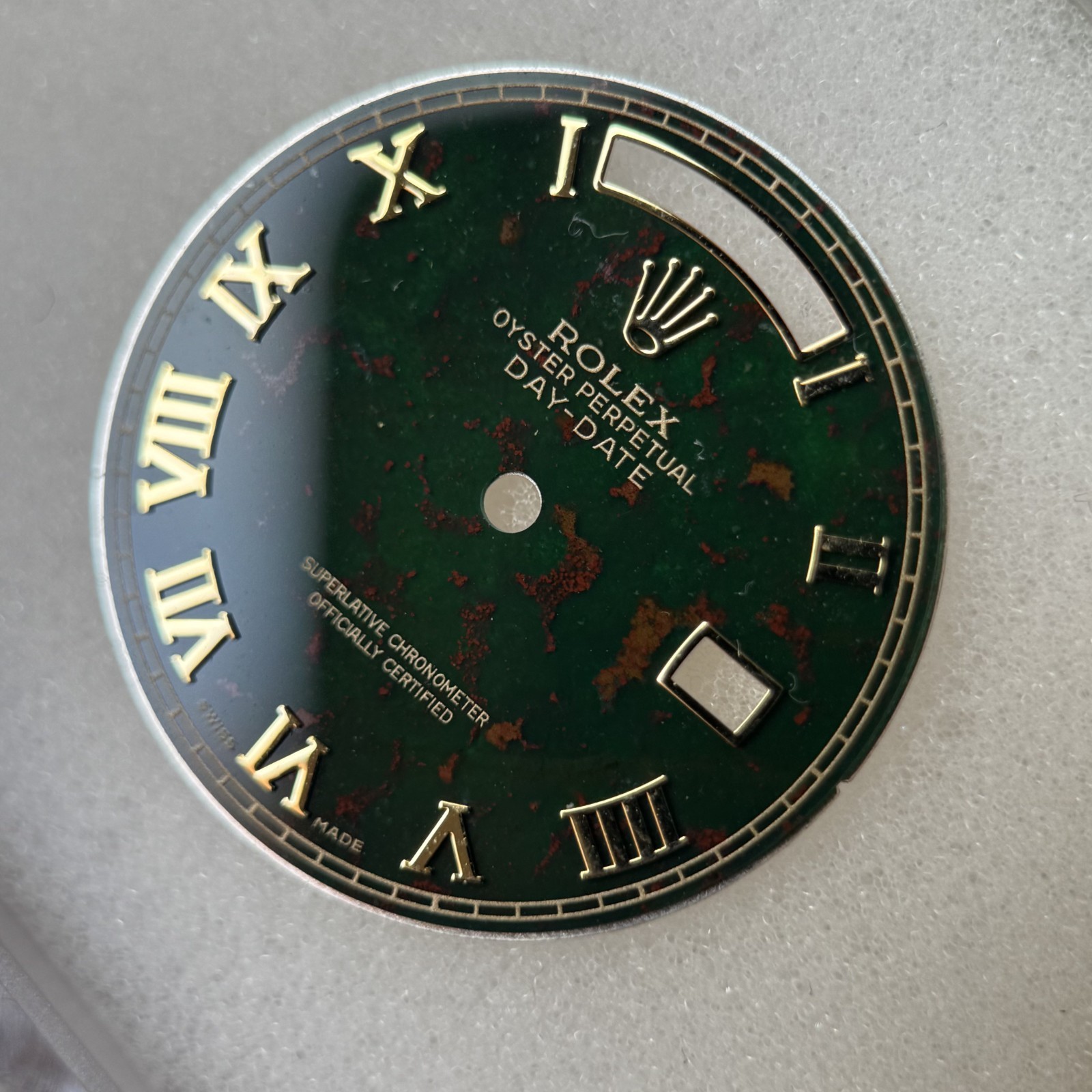Quickset President Custom Blood Stone Roman Dial For Rolex 18038 18238 118238