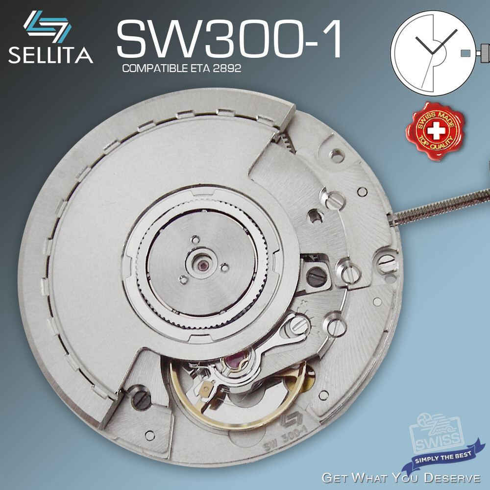 MOVEMENT SELLITA SW300, AUTOMATIC, compatible ETA 2892