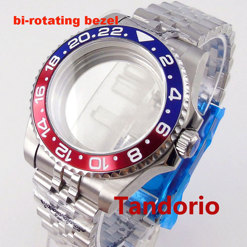 20ATM Diver Sapphire Glass 40mm Watch Case Bidirectionally Bezel Fit NH35 PT5000