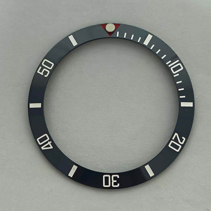 38MM 30.5MM SUB Bezel Beveled Ring Red Triangle Ceramic Bezel Watch Accessories