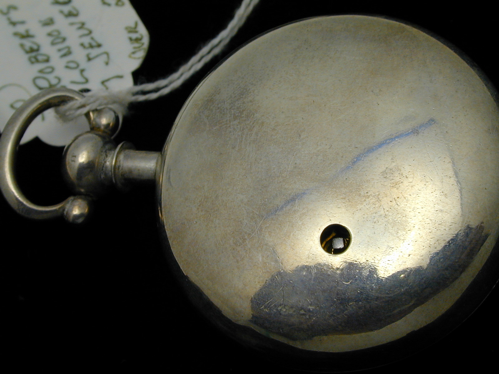 VINTAGE 1800S 1820S VERGE FUSEE ROBERTS LONDON SILVER POCKET WATCH