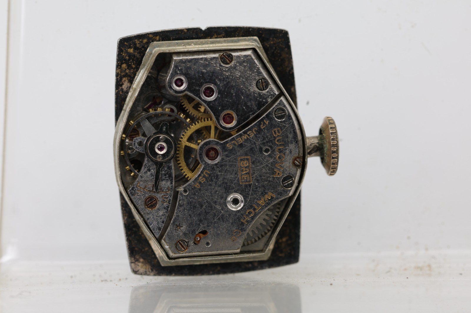 BULOVA CAL. 8AE, 17j WRIST WATCH MOVEMENT FOR REPAIR (GM)