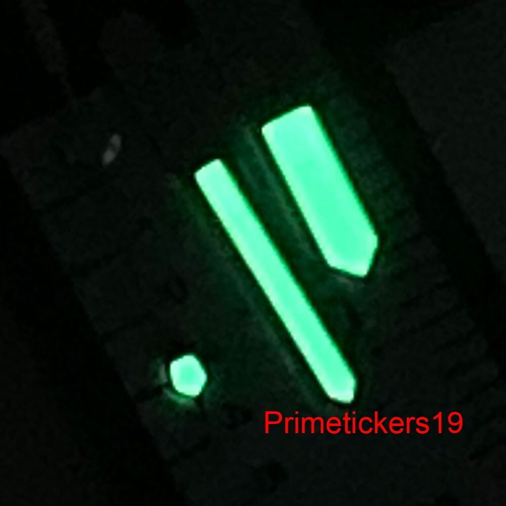 C3 Super Green Luminous Brushed Silver Watch Hands Fit NH35 NH36 Automatic Movt