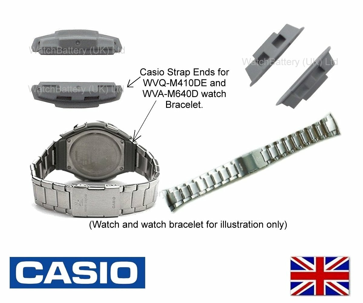 Casio Strap Ends for Casio WVQ-M410DE & WVA-M640D Watch Bracelet – Pack of 2