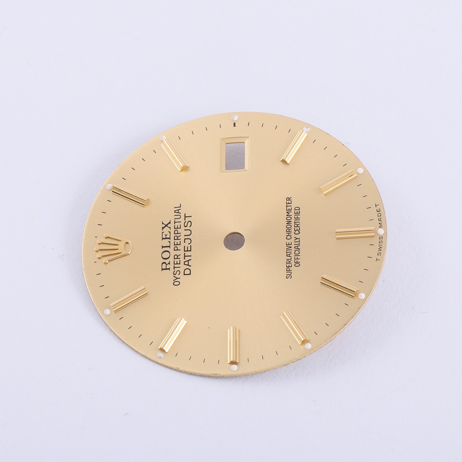 Rolex Mens Datejust 36mm Champagne Stick Dial T Swiss Made T 16013-16233 #c16