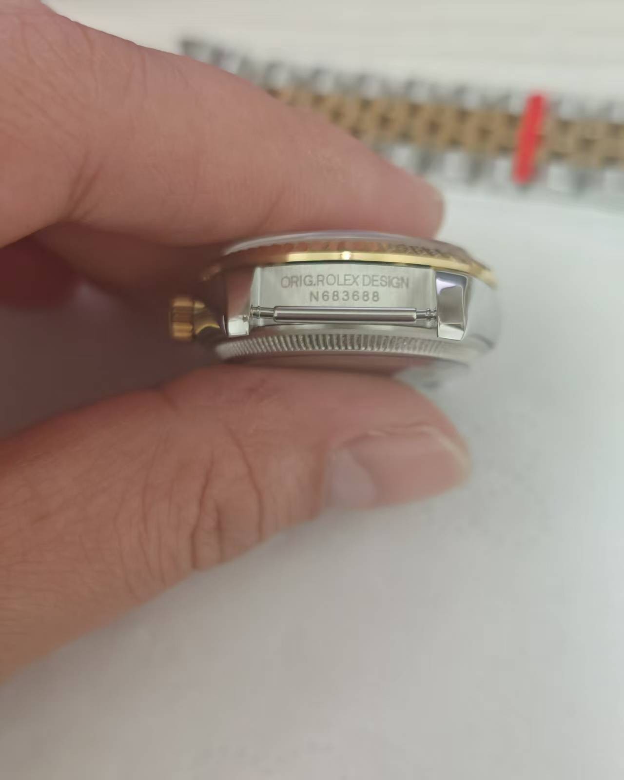 DIY SET for 2824 31MM Watch case + dial + hands + watch strap sapphire