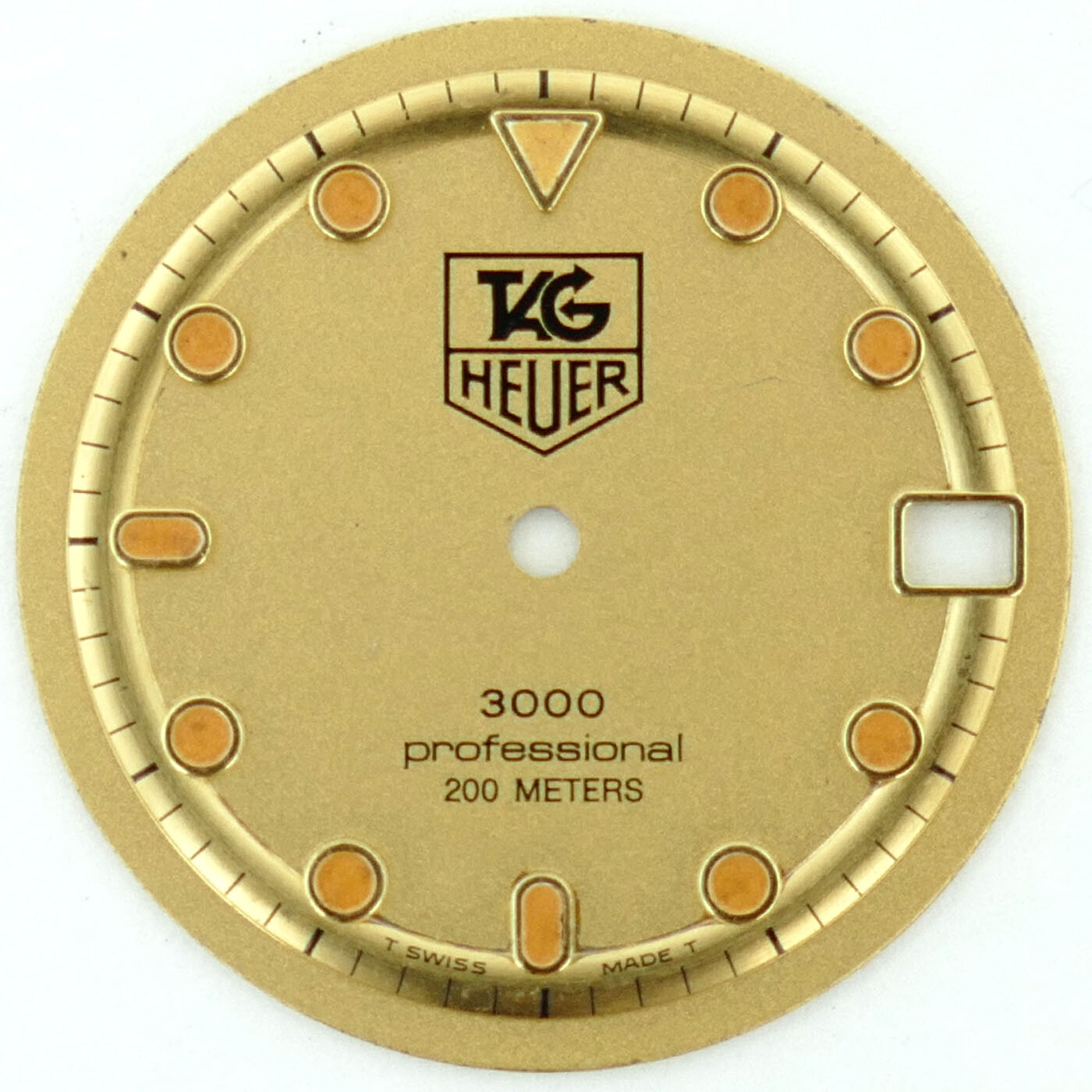 TAG HEUER 3000 PROFESSIONAL 200 METERS GOLD PLATED DIAL