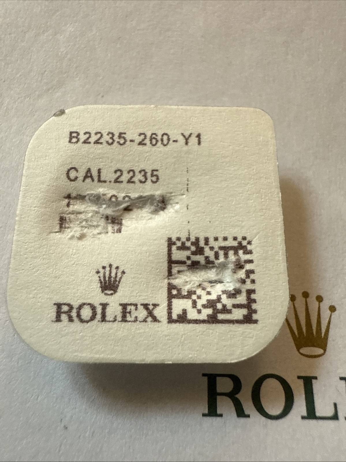 GENUINE Authentic Rolex 2235 260 Minute Wheel, New Factory sealed