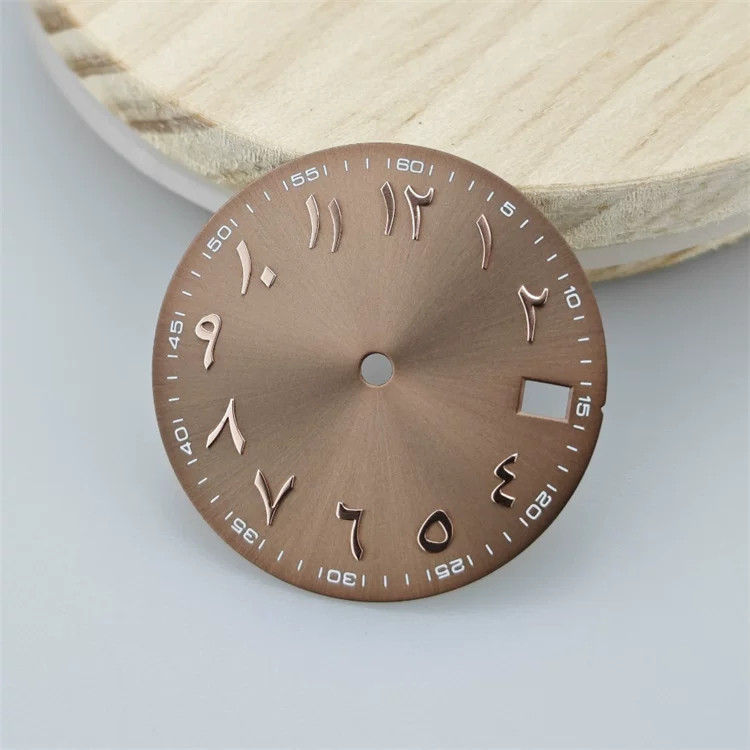 28.5mm Eastern Numerals Watch Dial No Luminous for Nh35 Nh36 Movement