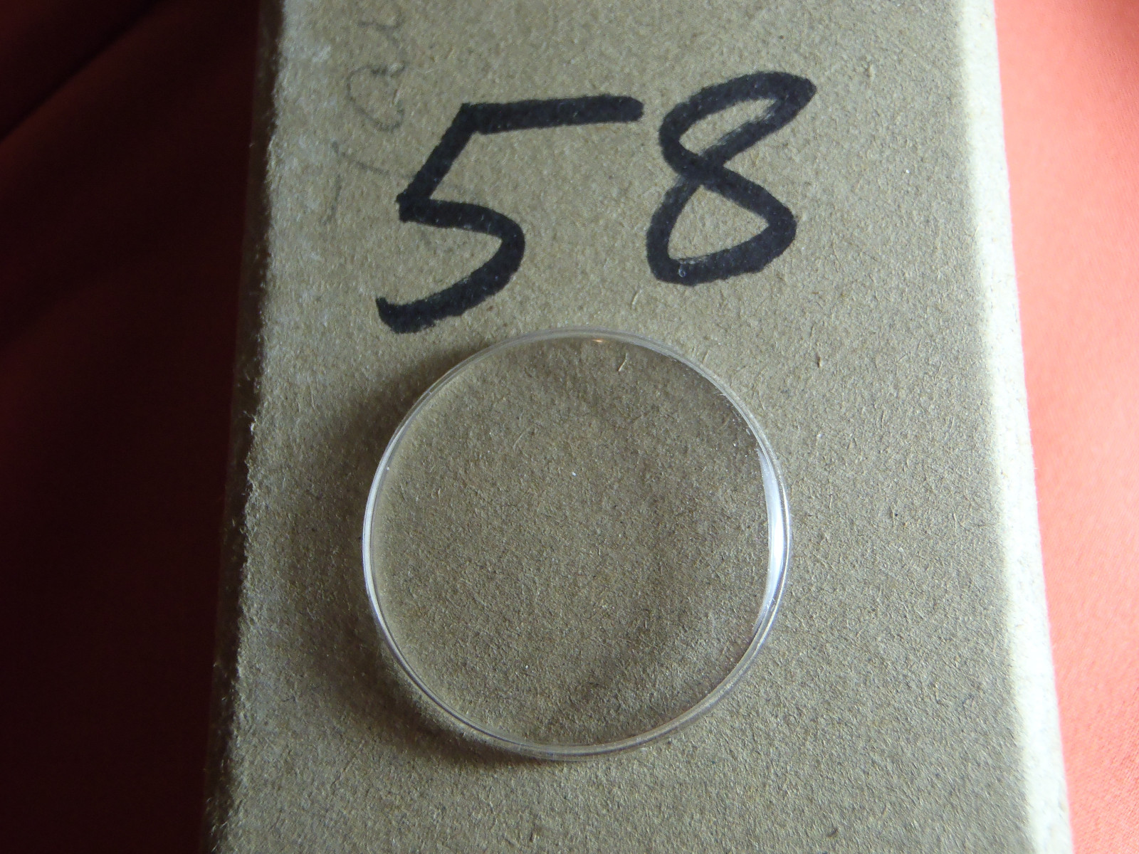 EZFIT HIGH DOME ROUND PLASTIC WATCH CRYSTAL 33 1/2 MM NOS Lot 58
