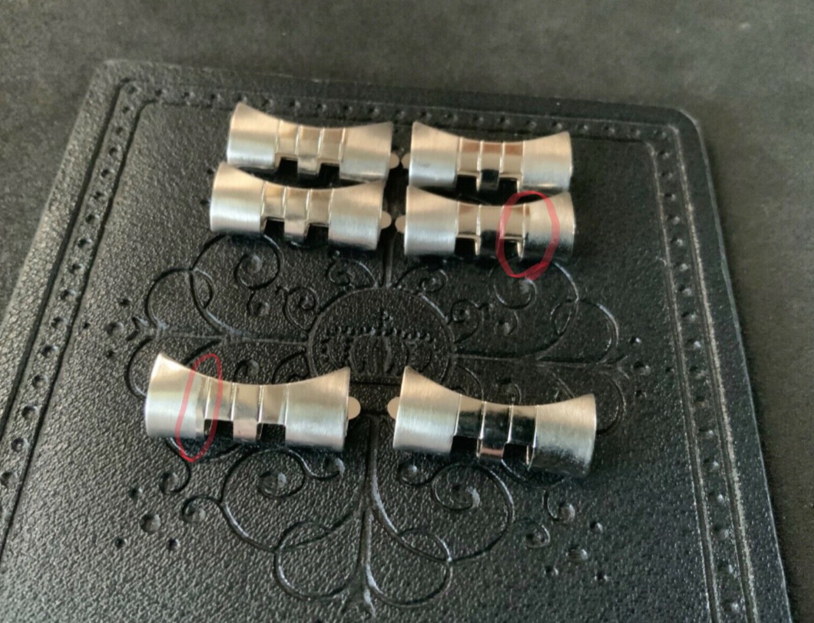 1 Pair 1980’S Jubilee End Links For Rolex 1601 16014 16234 62510H 6251H Bracelet