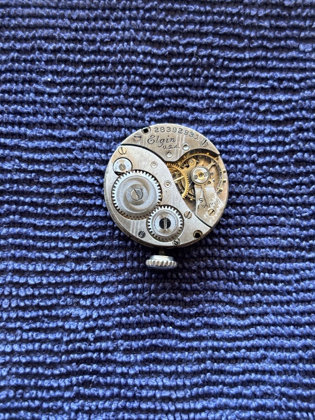Ladies Elgin Watch Dial Face Band Pieces Parts Only! 1920s or 1930s Art Deco