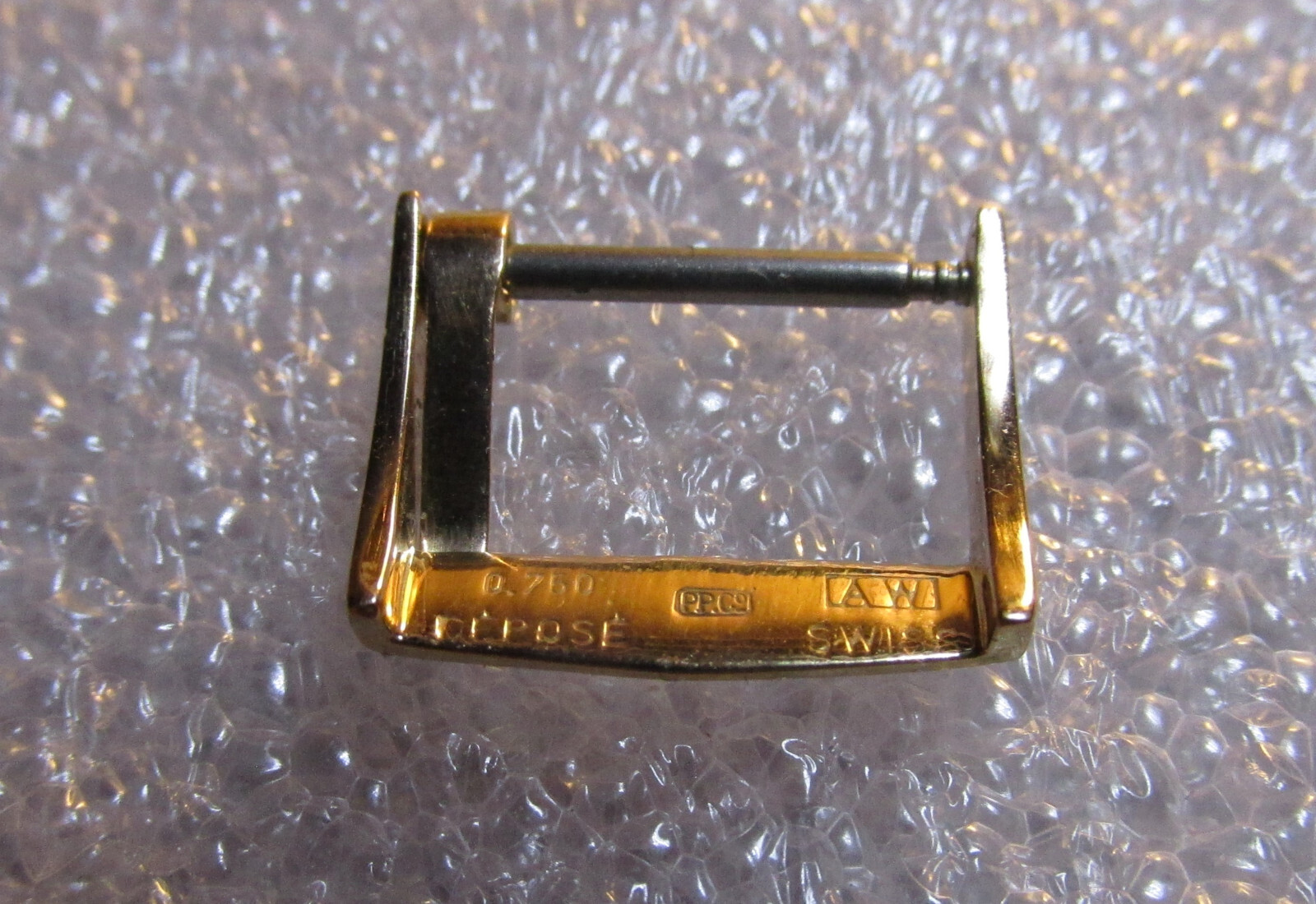 PATEK PHILIPPE -RARE VINTAGE BUCKLE 14mm INSIDE -750 SOLID PINK GOLD 18ct-SWISS