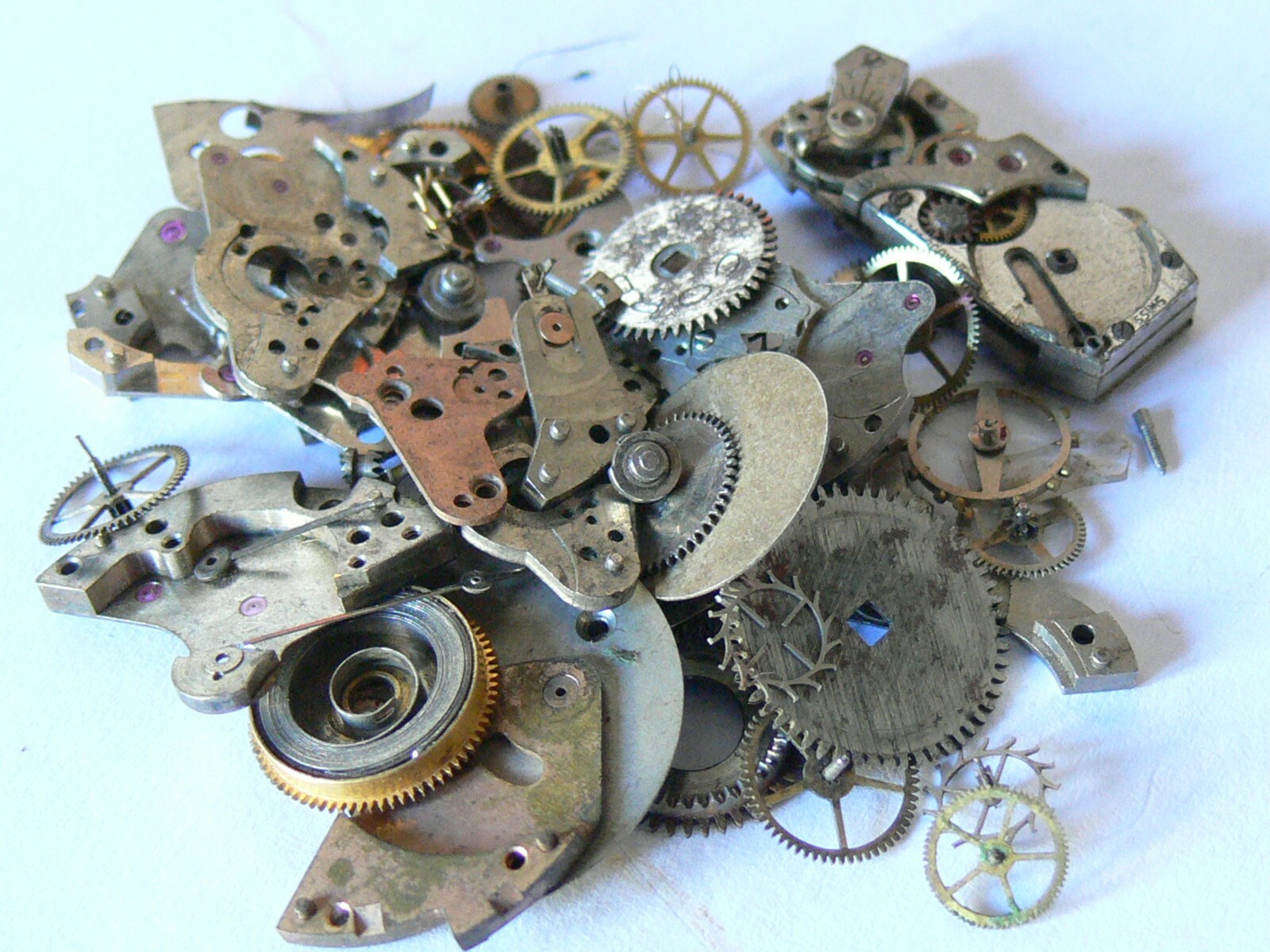 Vintage Antique Movements Spare Parts Group for Parts Replacement Parts