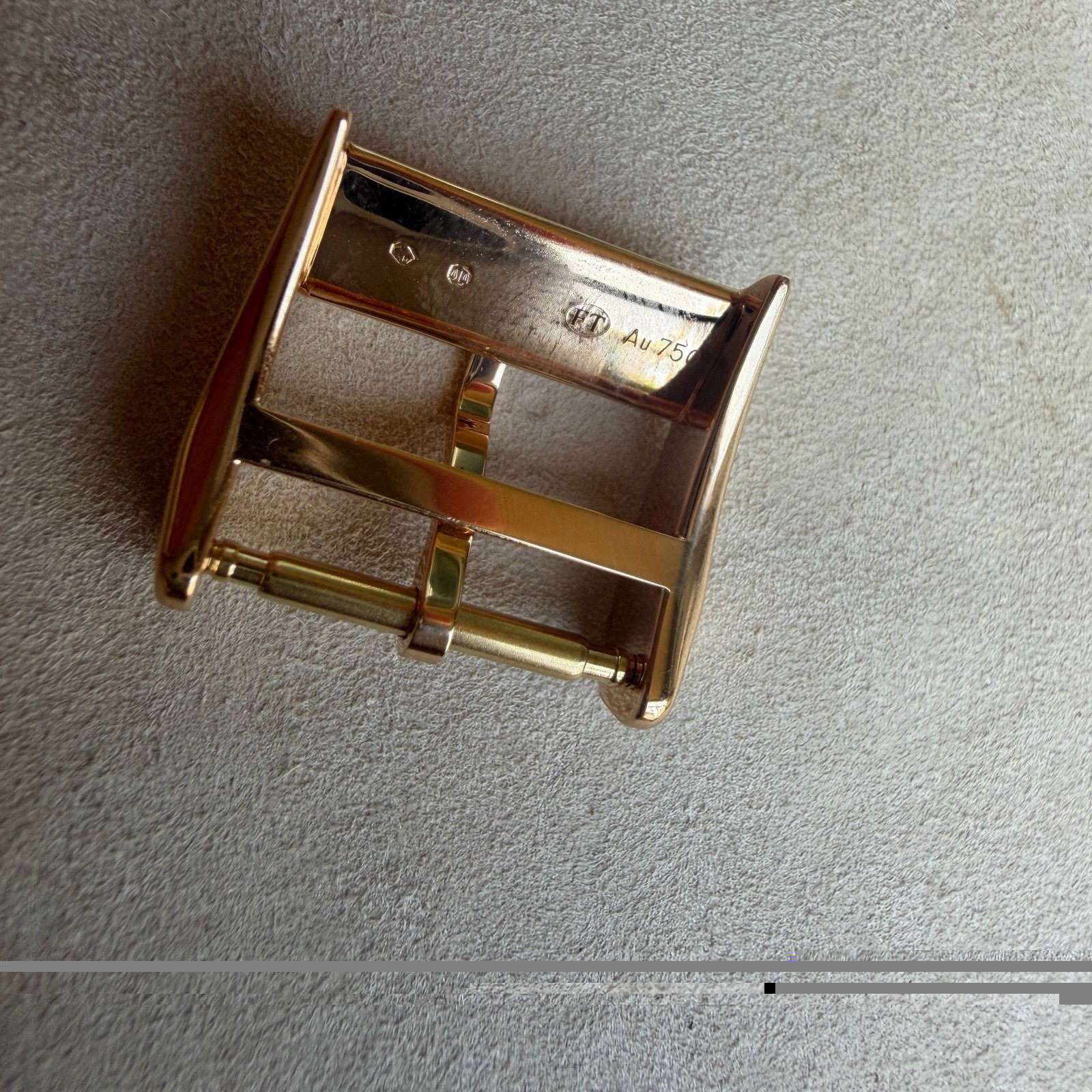 Authentic 16mm A. Lange Sohne 18K Rose Gold Watch Pin Buckle