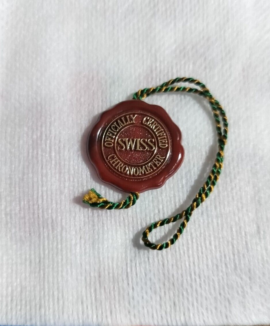 U57534 Rolex Red Seal Hang Tag Frog Foot Hang Tag 1970s ORIGINAL G2U