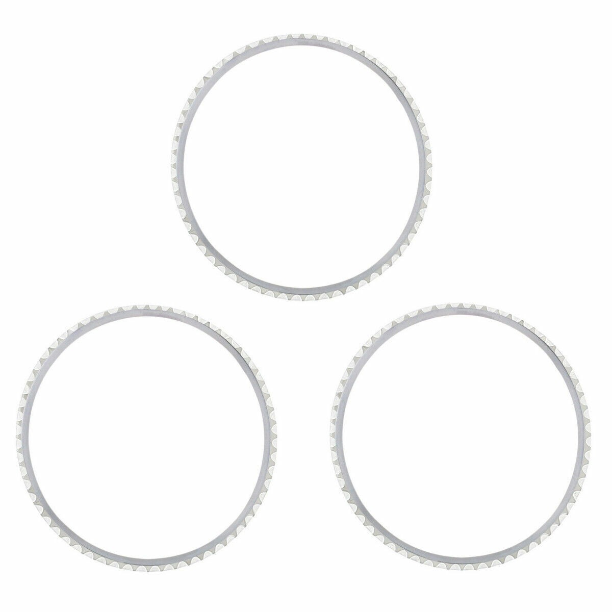 3 PCS STEEL BEZEL RING INSERT FOR ROLEX GMT 1670 1675 16750 16753 16758 TOP QLTY