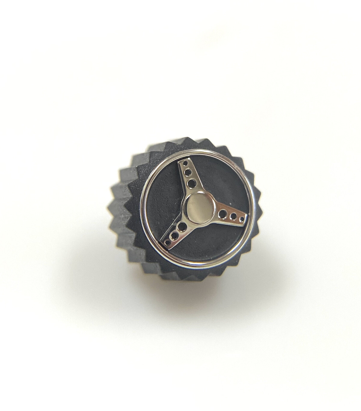 Genuine New Chopard 8mm Stainless Steel & Black Rubber Crown