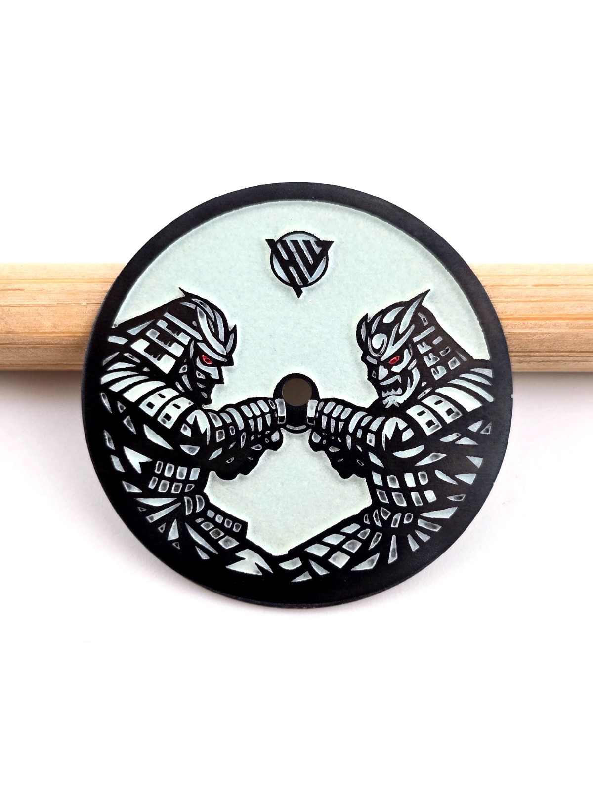 Custom-Made FULL LUME Watch Dial | Samurai – Order any designsize