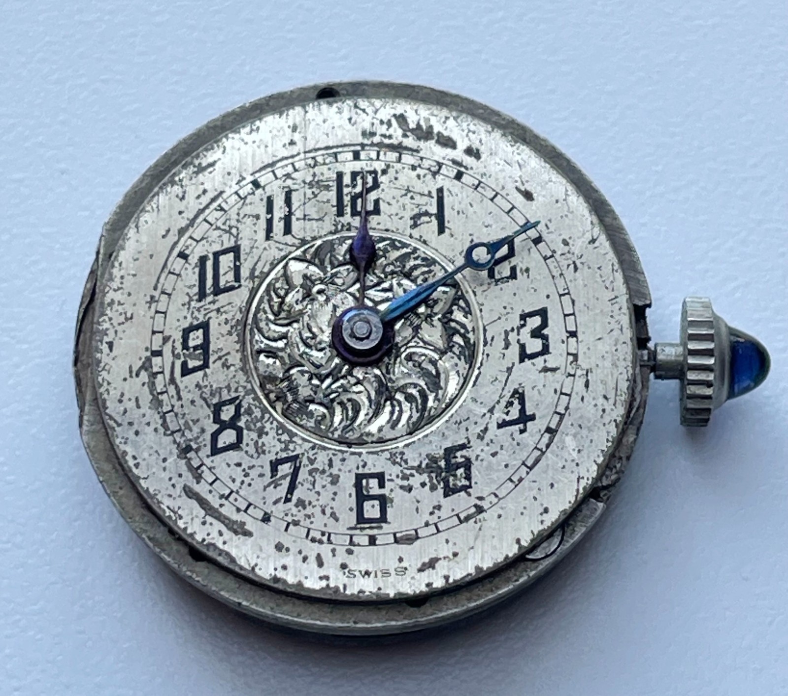Antique Swiss Ladies Watch Movement Parts Repair Art Deco 6 Jewels