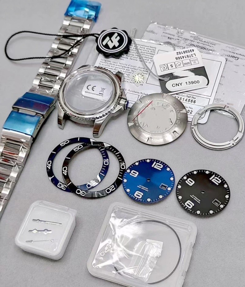 41mm Stainless Steel Watch Case Kit For EAT 2824 After-sales Accessories
