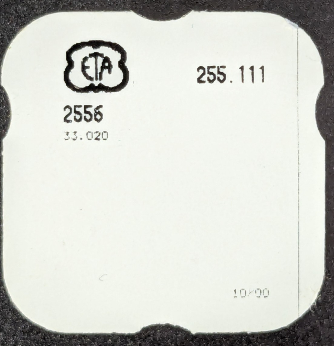 NOS ETA Quartz Watch Cal 255.111 Date Drive Wheel Part 33.020 / 2556
