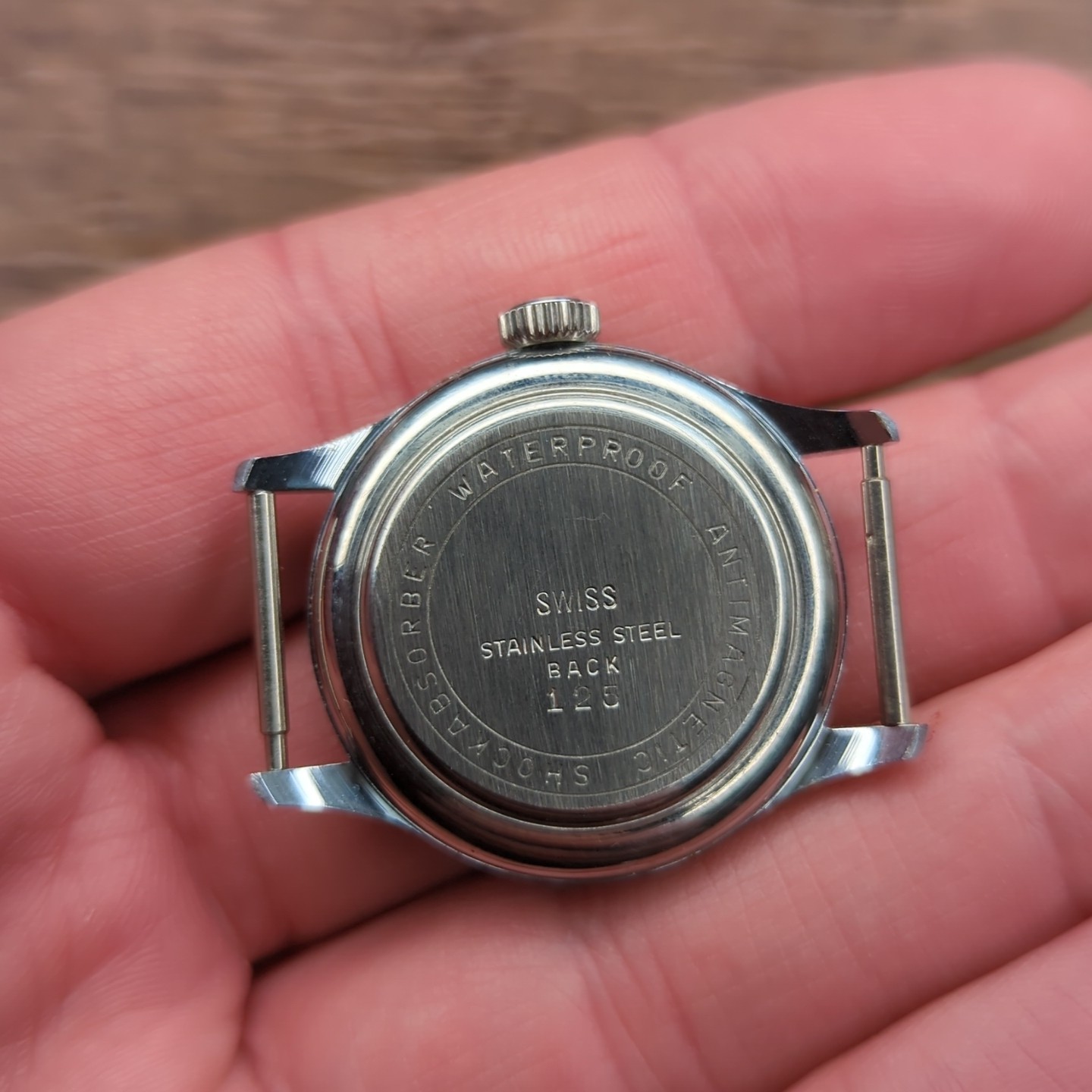 A. Nicolet Vintage 1940s Waterproof Watch Case NOS Swiss 31mm Patent (REF:WC)