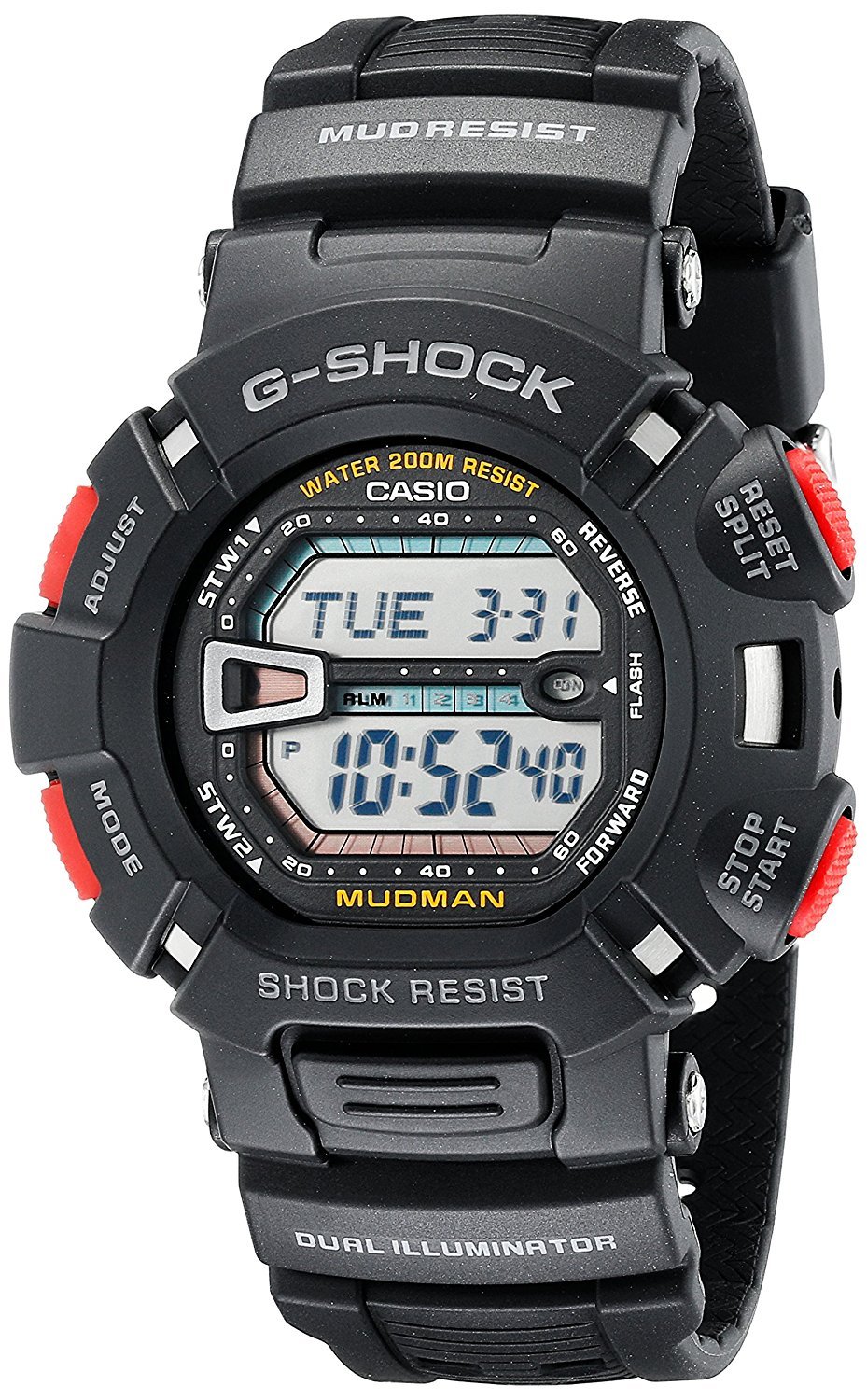 Genuine Casio G-Shock Mudman G-9000 G-9000-1 black resin watch bezel case cover